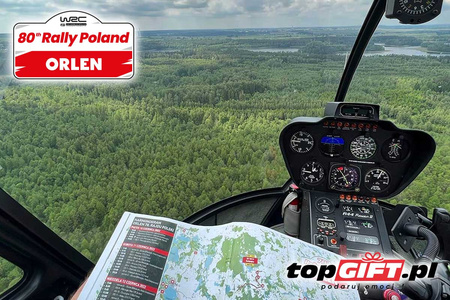 Lot widokowy helikopterem na 3 poranne odcinki WRC Rally Poland 2024 (sobota)